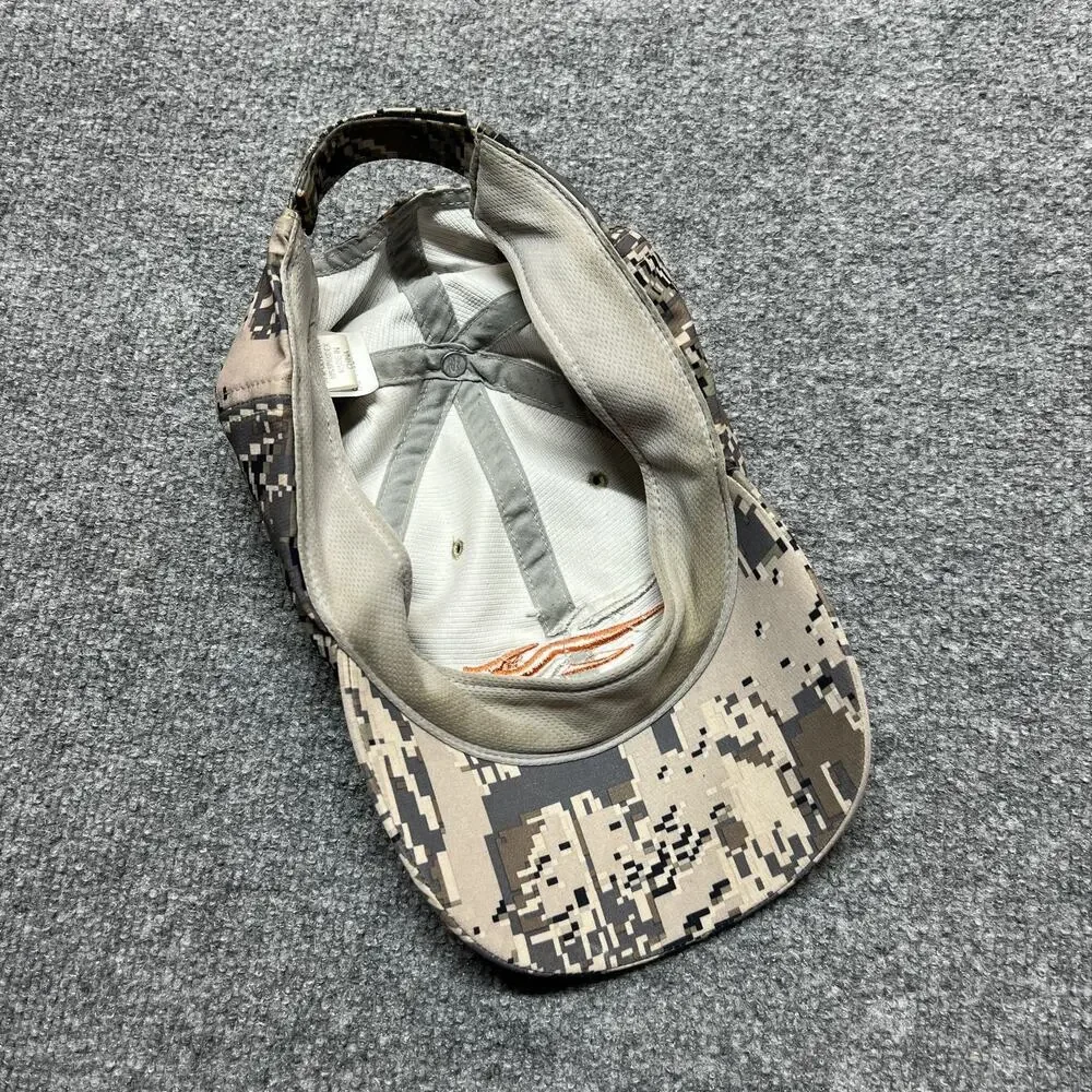Sitka Hat Cap Strap Back One Size Mens Brown Camo Hunting Outdoor SG-110211-SC
